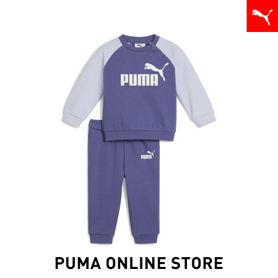 『ポイント20倍 5/18 0:00〜5/19 01:59』【公式】 PUMA プーマ ベビー ミニキャッツ ESS ラグラン クルー スーツ 上下セット 裏起毛 74-98cm キッズ画像