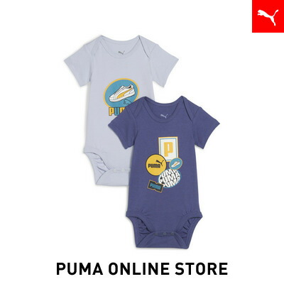 『ポイント20倍 5/18 0:00〜5/19 01:59』【公式】 PUMA プーマ ベビー ミニキャッツ ネヴァーウォーン 2 パック グラフィック スーツ 上下セット 56-80cm キッズ画像