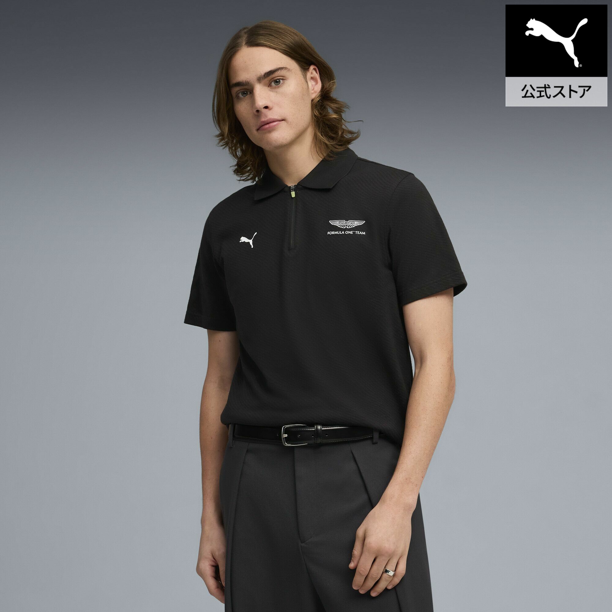 『ポイント10倍 4/4 0:00～4/10 01:59』【公式】 PUMA プーマ メンズ PUMA x アストン マーティン アラムコ F1 チーム ジャカード 半袖 ポロシャツ AMF1 Jacquard Polo (Regular) メンズ
