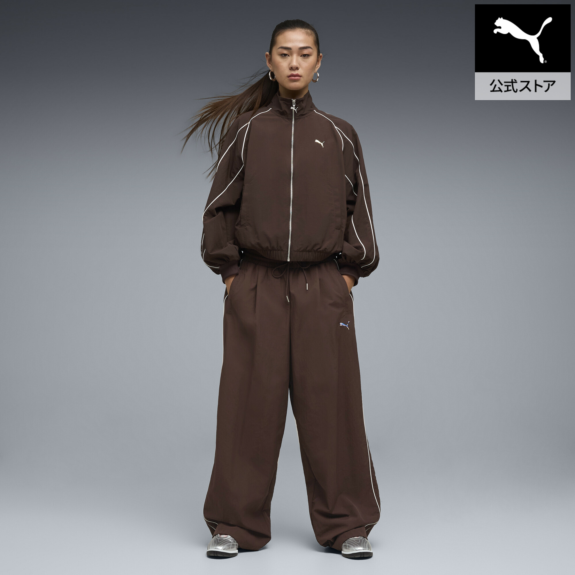 『ポイント20倍 4/10 0:00～4/11 01:59』【公式】 PUMA プーマ ウィメンズ T7 パイピング リラックスド ウーブン トラックパンツ T7 Woven Track Pants op レディース