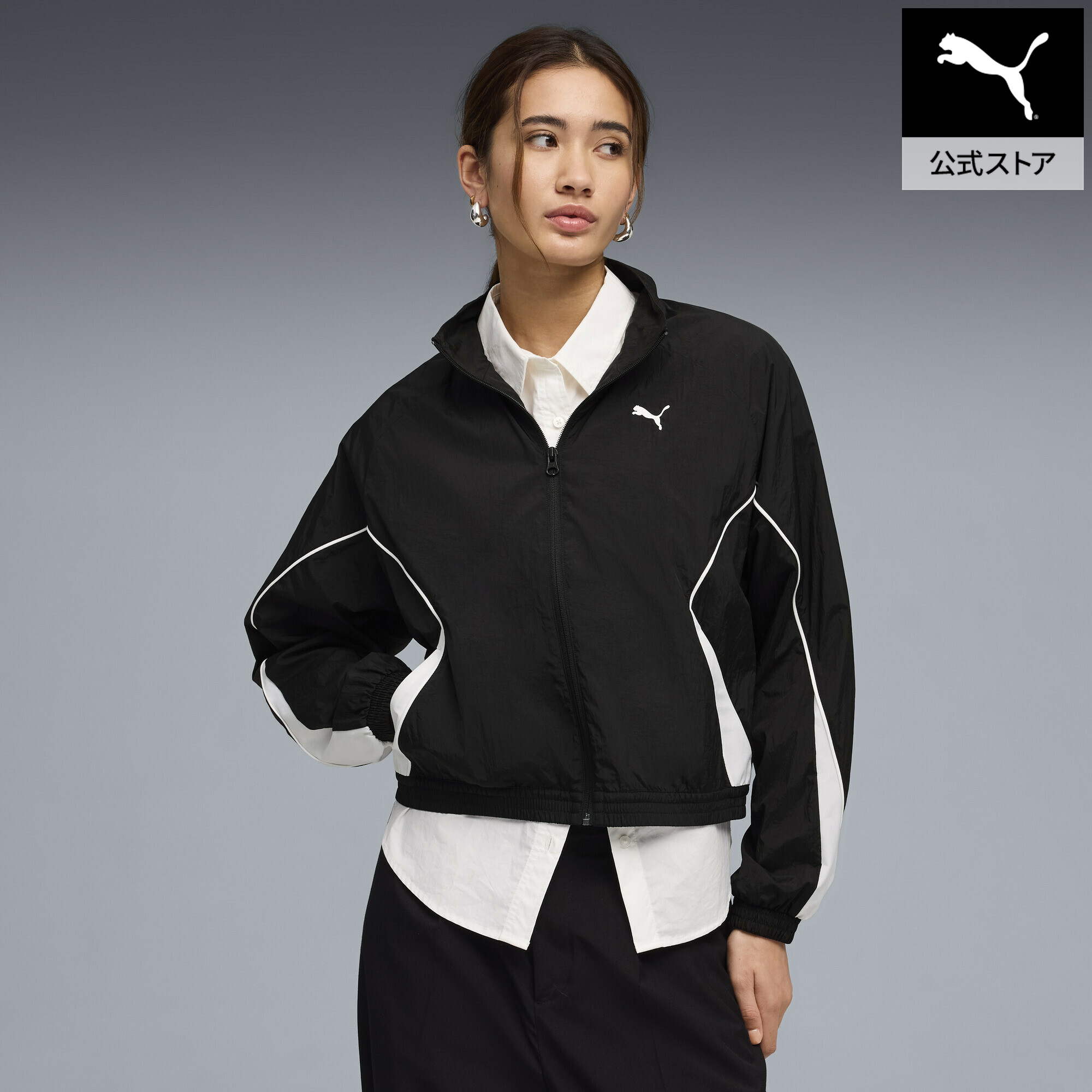 『ポイント20倍 4/18 0:00～4/19 01:59』【公式】 PUMA プーマ ウィメンズ プーマ スポーツ リラックスド ウーブン FZ ジャケット PUMA SPORT Relaxed Woven Ful レディース
