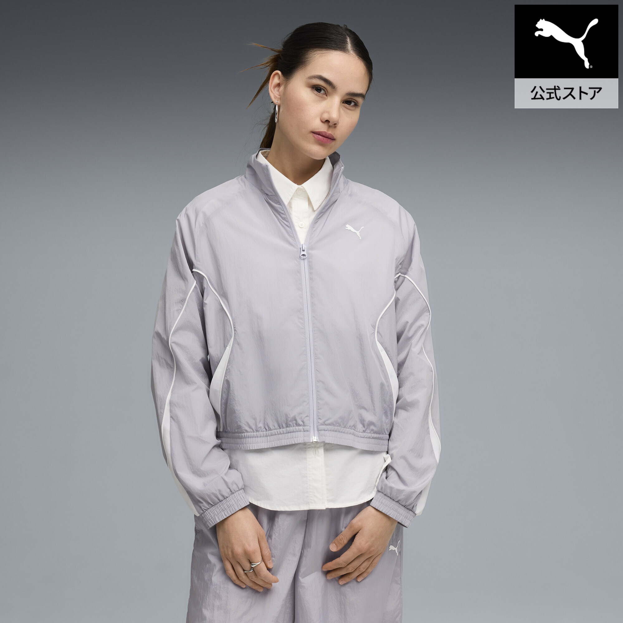 『ポイント20倍 4/18 0:00～4/19 01:59』【公式】 PUMA プーマ ウィメンズ プーマ スポーツ リラックスド ウーブン FZ ジャケット PUMA SPORT Relaxed Woven Ful レディース