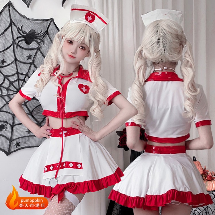 【楽天市場】ナース服 コスプレ衣装 大人用 制服 ハロウィン コスプレ 可愛い 女性 女医 看護婦 医者 ハロウィンコスプレ レディース大きい ...