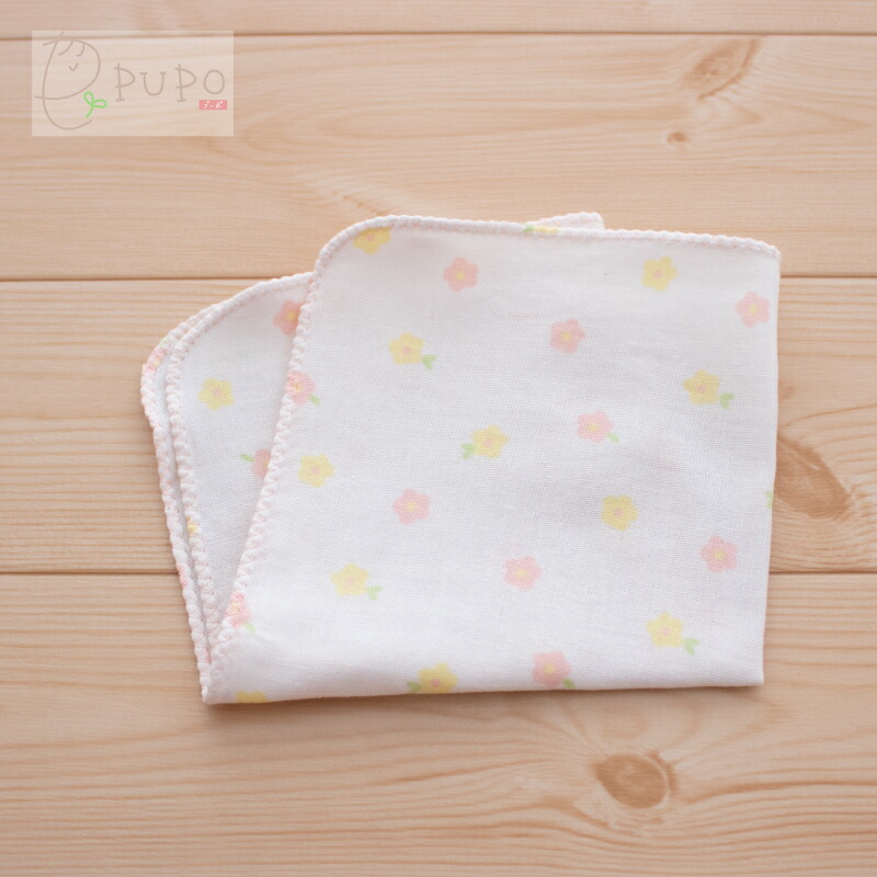 楽天市場】日本製 柔らかガーゼハンカチ 綿100% 無地 カラーステッチ