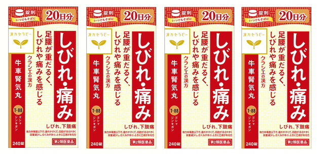■4個セット・送料無料■【第2類医薬品】クラシエ薬品 漢方牛車腎気丸料エキス錠 240錠