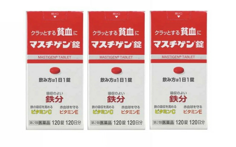 ■3個セット・数量限定・送料無料■【第2類医薬品】マスチゲン錠 120錠
