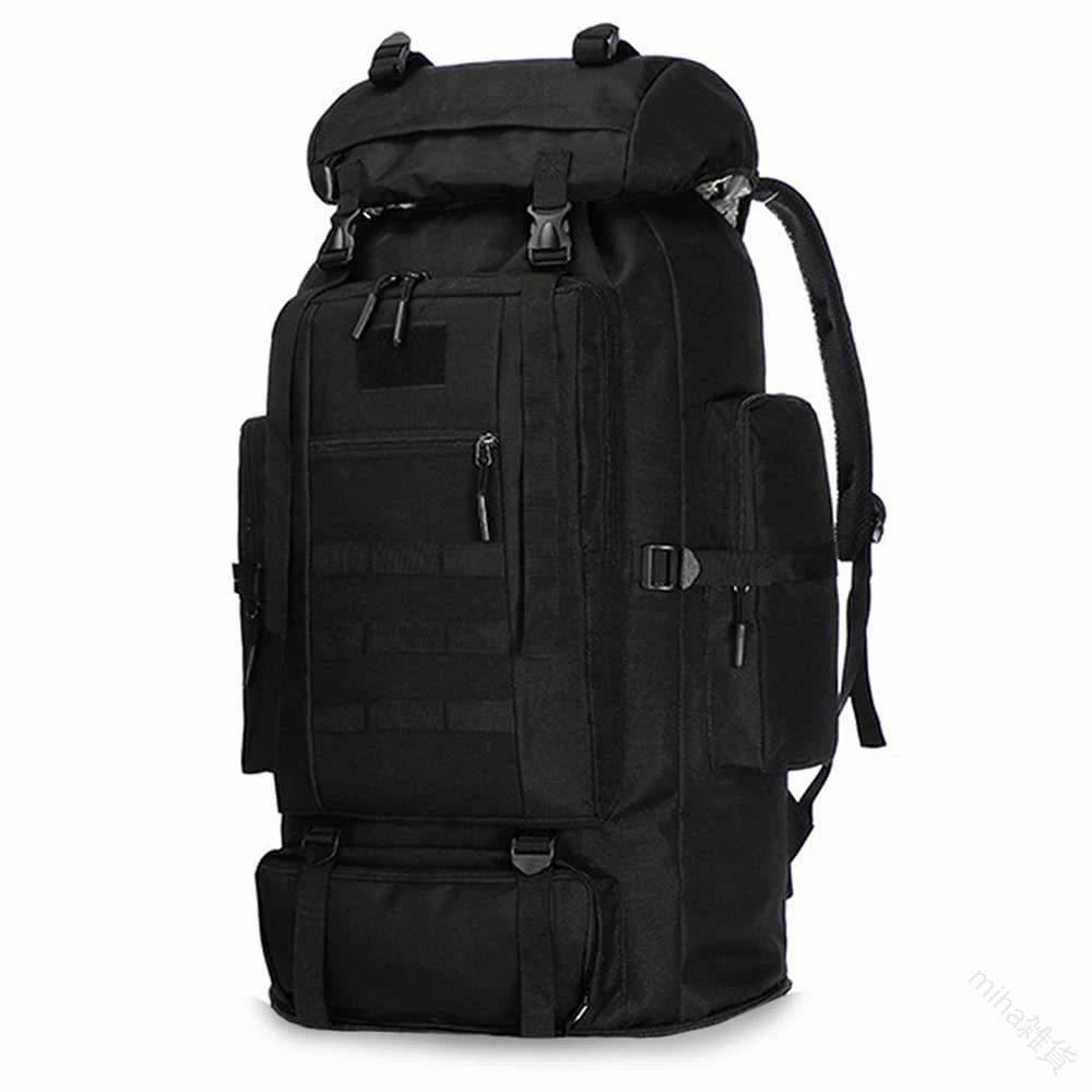 メンズ リュックサック バックパック キャンバス 帆布 コットン 100L 大容量 大開口式 防水 堅牢 MOLLE 旅行 登山 キャンプ トレッキング 防災用