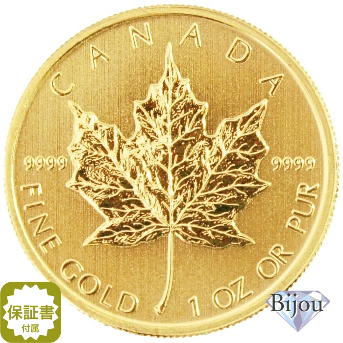 楽天市場】メイプルリーフ金貨 1/4オンス 純金 24金 7.77g 1/4oz 1982