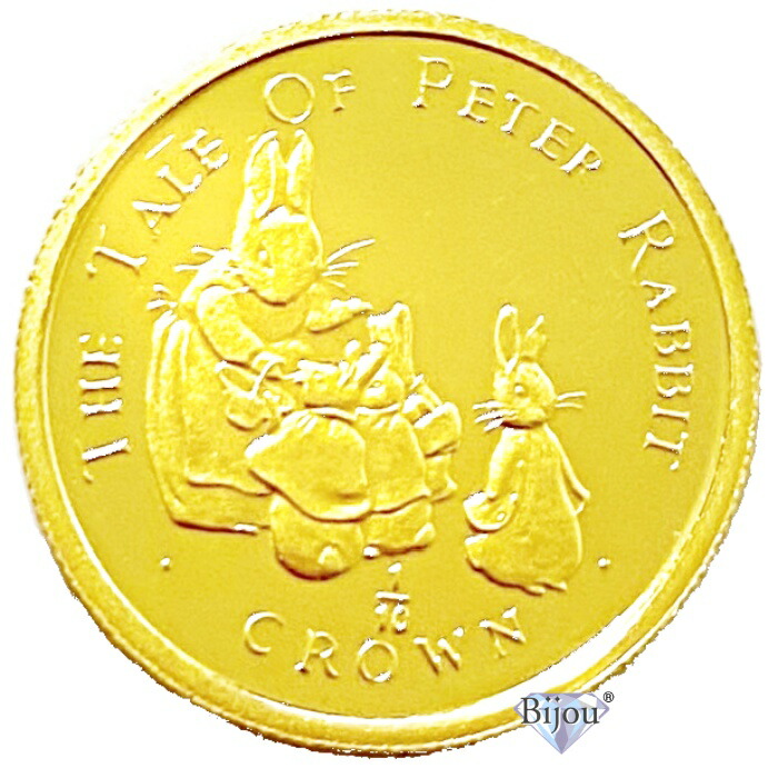 純金 ピーターラビット 金貨 1/10オンス 1994年 3.11g 流通品 24金 ゴールド k24 ジブラルタル ビアトリクス・ポター エリザベス女王 コレクション ギフト クリアケース付