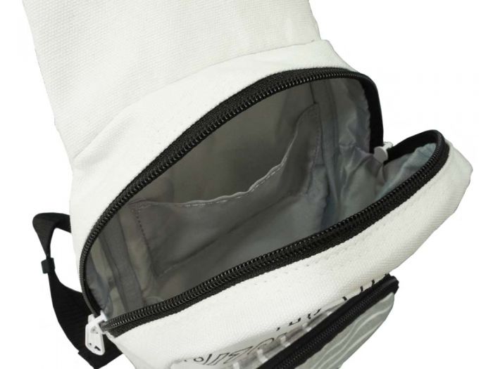 楽天市場 スウェットホリデーボディバッグ ホワイト 手書き風ロゴがかわいいボディバッグ キャンバス スウェット ボーダー 女の子 子供 オシャレ総合研究所