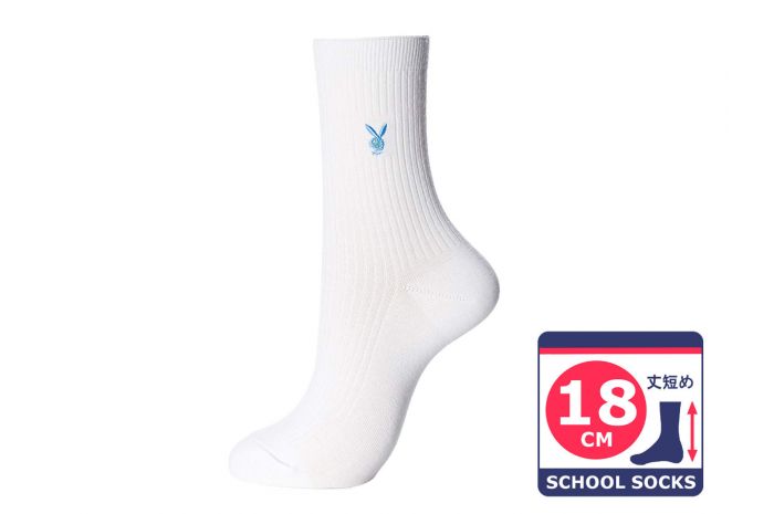楽天市場 Playboy スクールソックス 18cm丈 靴下 白 サックス 靴下 学校 学生 女子 白 ワンポイント 短め ショート丈 靴下 レディース 通学 女の子 プレイボーイ ブランド 人気 通学 入学 新学期 オシャレ総合研究所