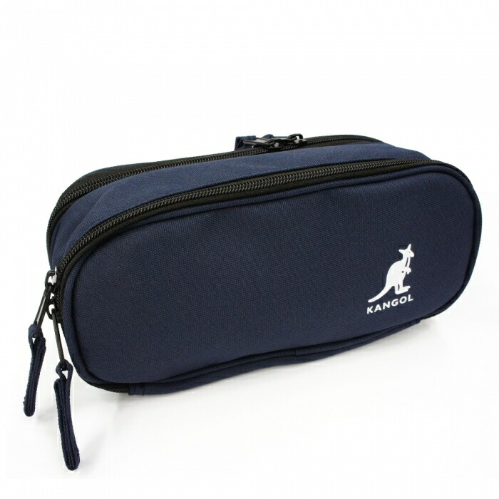 楽天市場 Kangol Wファスナー ポーチ ネイビー ポーチ ガジェット
