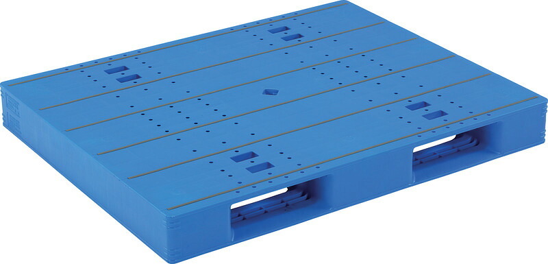 三甲 サンコー LX-1114D2 [28kg] PP ( プラスチックパレット 樹脂パレット LXパレット Dタイプ片面使用型 二方向差 輸出 梱包 物流機器 搬送機器 14&times;11 ) 84000902｜プラ生活