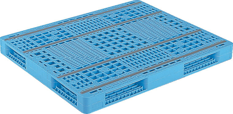三甲 サンコー R4-1012-3 [16.1kg] PP ( プラスチックパレット 樹脂パレット TP規格箱用パレット Rタイプ両面使用型 四方向差 輸出 梱包 物流機器 搬送機器 12&times;10 ) 81208901｜プラ生活