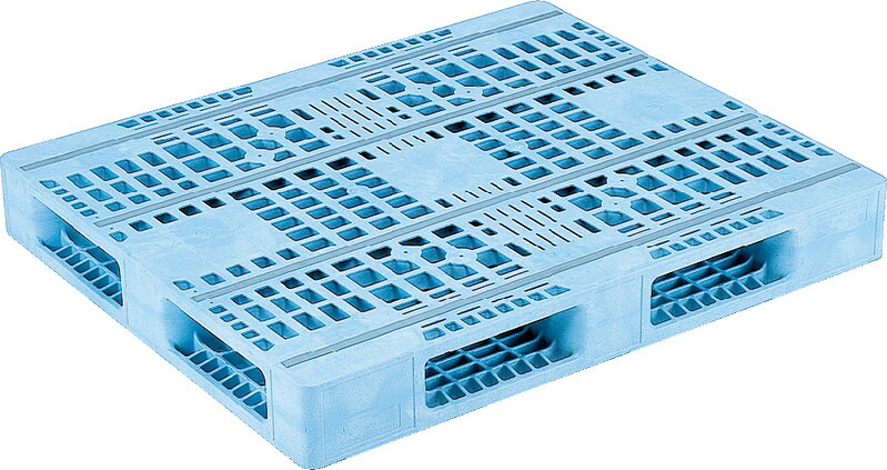 三甲 サンコー R4-1012F-3 [29.7kg/低発泡PE] ( プラスチックパレット 樹脂パレット Rタイプ両面使用型 四方向差 輸出 梱包 物流機器 搬送機器 12&times;10 ) 81207201｜プラ生活