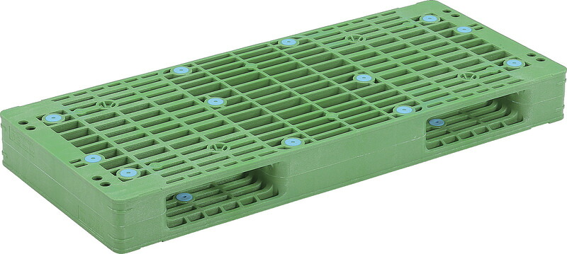 三甲 サンコー R2-047110F [14kg/低発泡PE] ( プラスチックパレット 樹脂パレット Rタイプ両面使用型 二方向差 輸出 梱包 物流機器 搬送機器 11&times;4.7 ) 80850201｜プラ生活