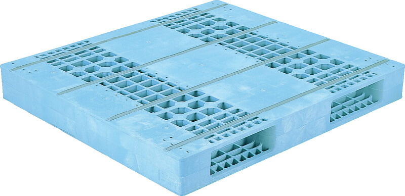 三甲 サンコー R2-1112F [29.9kg/低発泡PE] ( プラスチックパレット 樹脂パレット Rタイプ両面使用型 二方向差 輸出 梱包 物流機器 搬送機器 12&times;11 ) 81320001｜プラ生活
