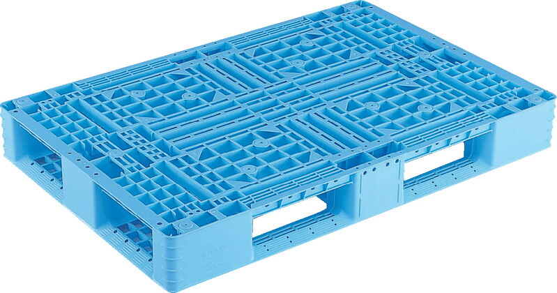 三甲 サンコー D4-812 [8.5kg] PP ( プラスチックパレット 樹脂パレット Dタイプ片面使用型 四方向差 輸出 梱包 物流機器 搬送機器 12&times;8 ) 808855｜プラ生活
