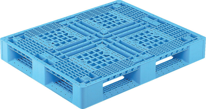 三甲 サンコー D4-911-2 [14.4kg] PP ( プラスチックパレット 樹脂パレット Dタイプ片面使用型 四方向差 輸出 梱包 物流機器 搬送機器 11&times;9 ) 808902｜プラ生活