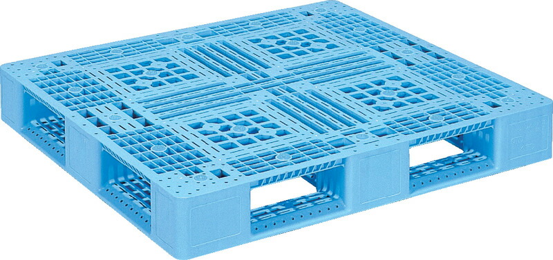 三甲 サンコー D4-1011 [16.4kg/PP] ( プラスチックパレット 樹脂パレット Dタイプ片面使用型 四方向差 輸出 梱包 物流機器 搬送機器 11×10 ) 812005