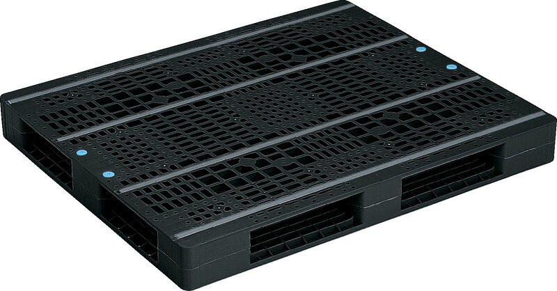 三甲 サンコー  R4-1012-2 [14kg]生まれ変わり黒いこと/再利用PE ( 可塑性物質調色板 脂調色板 R印字機両面当て嵌める型 二道のり差 エクスポート 荷拵え 流通設備 送りとどける設備 SDGs 12×10 ) 812206