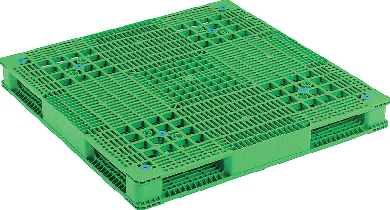 三甲 サンコー R4-1111-4 [21.3kg/PP] 納期応相談 ( プラスチックパレット 樹脂パレット グリーンパレット Rタイプ両面使用型 四方向差 輸出 梱包 物流機器 搬送機器 11×11 ) 81212001 12,375円