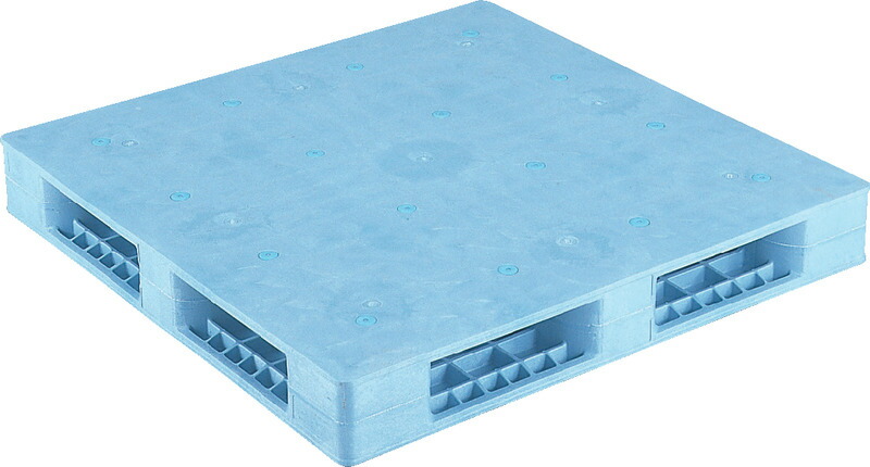 三甲 サンコー R4-1111F [29.5kg/低発泡PE] ( プラスチックパレット 樹脂パレット Rタイプ両面使用型 四方向差 輸出 梱包 物流機器 搬送機器 11×11 ) 81215101