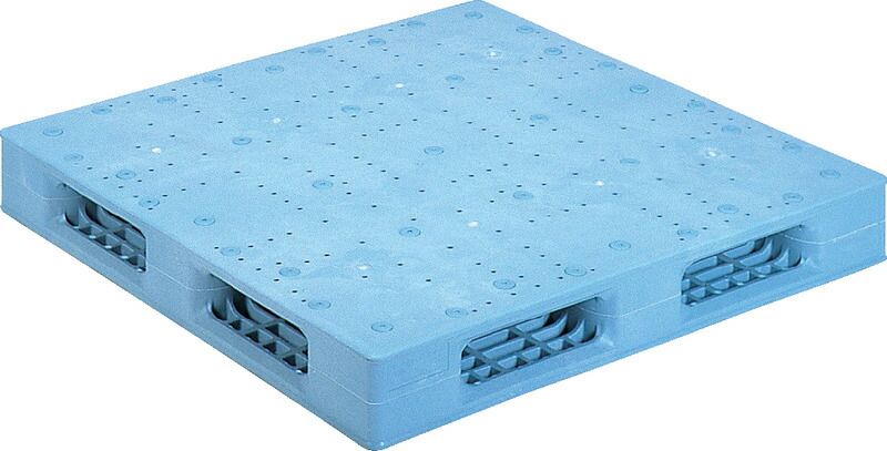 三甲 サンコー R4-1111F-2 [37.8kg/低発泡PP] ( プラスチックパレット 樹脂パレット 一斗缶用パレット Rタイプ両面使用型 四方向差 輸出 梱包 物流機器 搬送機器 11×11 ) 81215701