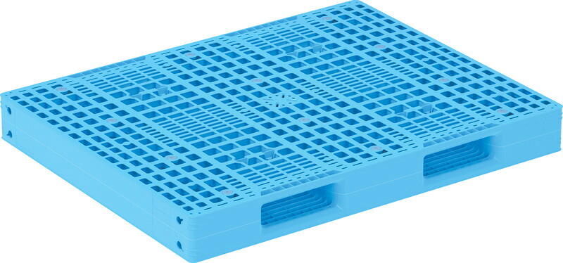 三甲 サンコー R2-1114-6 [22.5kg/PP] ( プラスチックパレット 樹脂パレット Dタイプ片面使用型 輸出 梱包 物流機器 搬送機器 14×11 ) 81543001