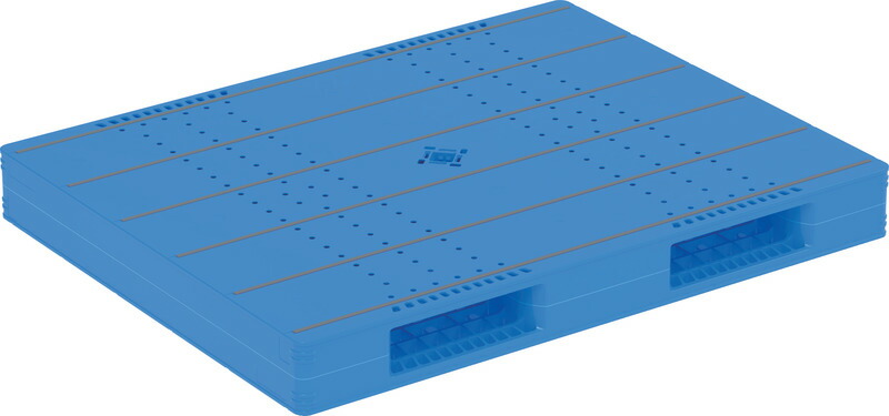 三甲 サンコー LX-1114R2-5 [32.6kg/PP] ( プラスチックパレット 樹脂パレット LXパレット フレコン積載用パレット 両面使用型 輸出 梱包 物流機器 搬送機器 14×11 ) 84017601