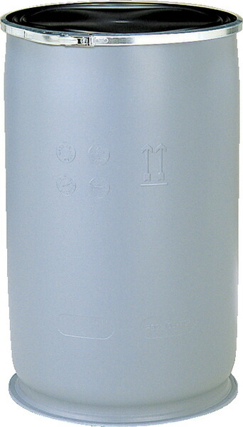 三甲（サンコー）プラスチックドラムオープンタイプ PDO 110L-1 薄墨色 掛け目5.2kg 電気容量110L 超巨大分子量PE 開口部部口径φ445粍【人間宅不可】【 週末祝・第四次元任じる不可】