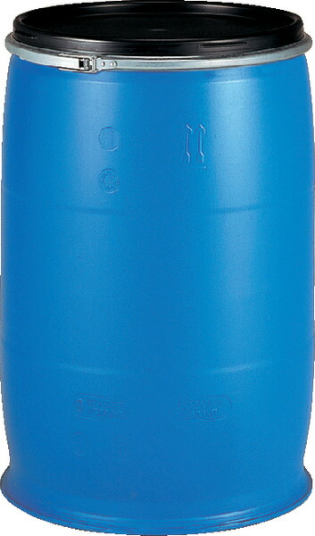 三甲（サンコー）プラスチックドラムオープンタイプ PDO200L-2 青碧 掛け目12kg 電気容量200L 超巨大分子量PE 開口部部口径φ522粍【人間宅不可】【 週末祝・第四次元任じる不可】