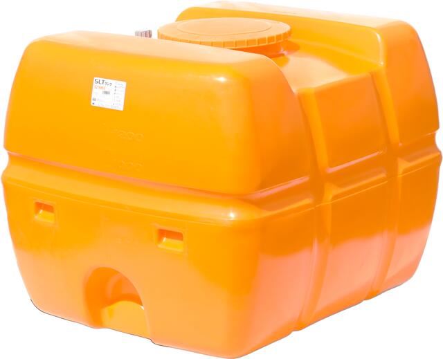スイコー SLT-1200 スーパーローリー 容量1200L 自重47.4kg ●タンクカラー(オレンジ ブラック) ●専用フタ ● 排水口キャップ付き 貯水タンク【個人宅配不可】【土日祝 日時指定不可】