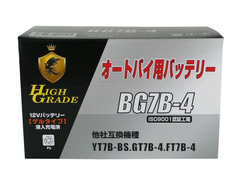 BG(ビージー) オートバイ用大容量ゲルバッテリー BG7B-4 6,392円