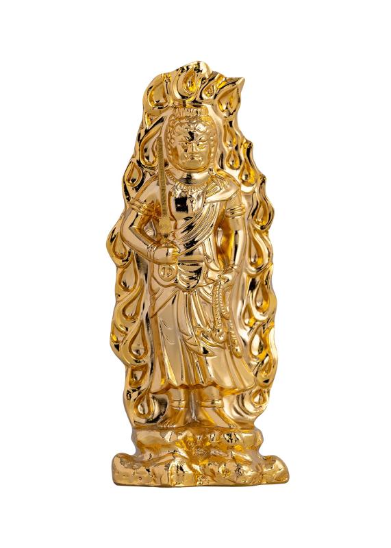 楽天市場】仏像 不動明王 15.5cm（金メッキ/24金） 仏師：牧田秀雲 