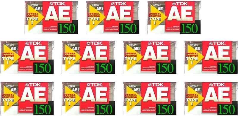 TDK カセットテープ 11本 AE 150分 好いたらしい音心積もり AE-150X11F