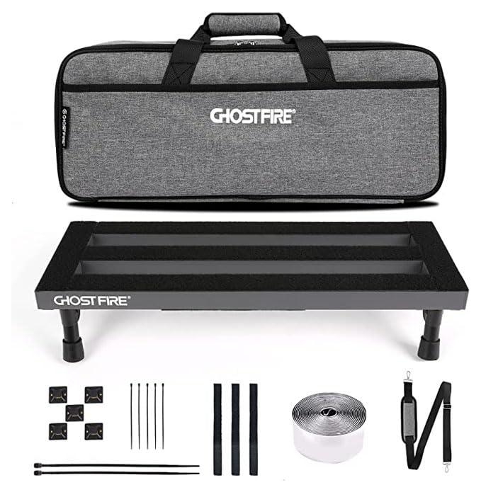 GHOSTFIRE 超軽量 ギターエフェクター ボード ペダルボード アルミニウム合金 面ファスナー キャリングバッグ付き Vシリーズ (S-Series)