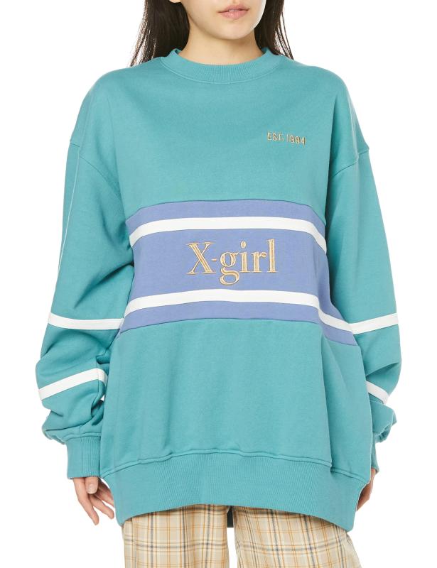 [エックスガール] カジュアルトップス OLDIES SWEAT TOP レディース