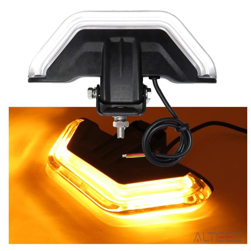 アルティード(ALTEED) COB LEDパトランプバー 半面照射フラッシュライトバー アルミボディ 12V24V自動車兼用対応|pure bliss