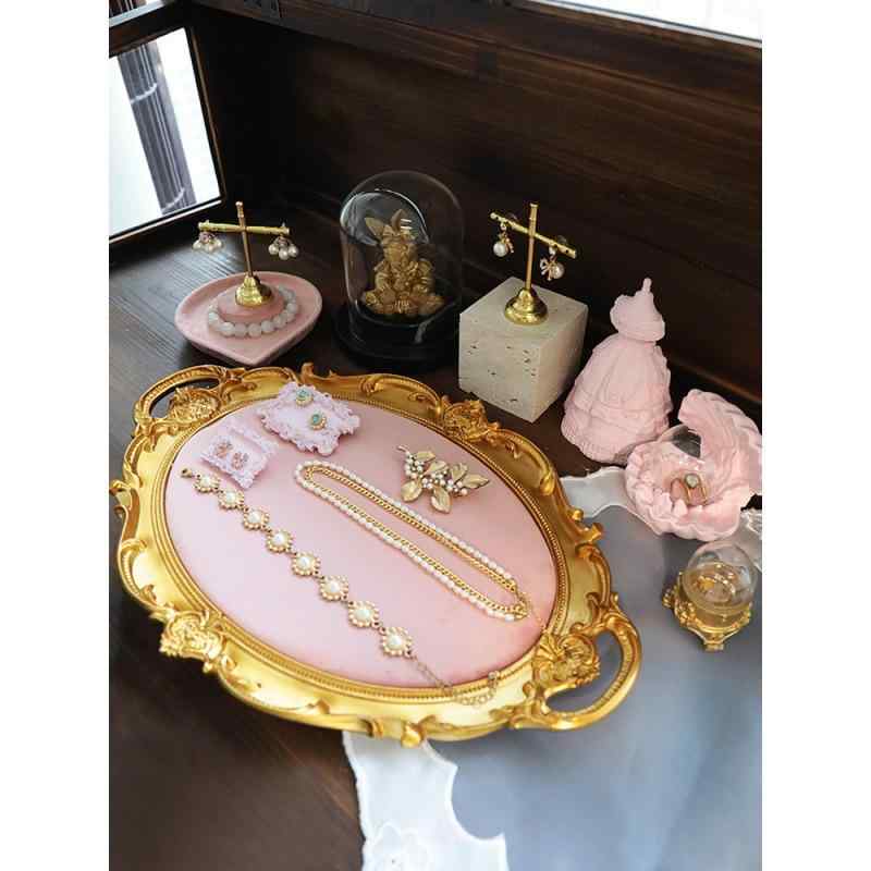 佩び物 見せびらかす台 ガーリー サクラ色 焼セッコウ 宝飾品 輪っか 見せびらかす 御盆 ピアス 照明ランプ 銅底 T型 硝子学生寄宿舎 外殻泡泡 水滴盤 サクラ色頸飾り盒 バロック 竹節仕合わせ 映画化御先棒