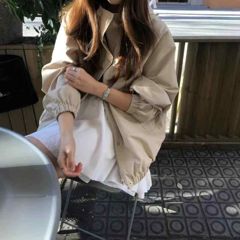 上衣 レディース 年月 撥水 防風 ボンネット付き添い人 ジップアップ アウター ゆったり 無地 心地よい 今めかしい 普段着 たわい無い