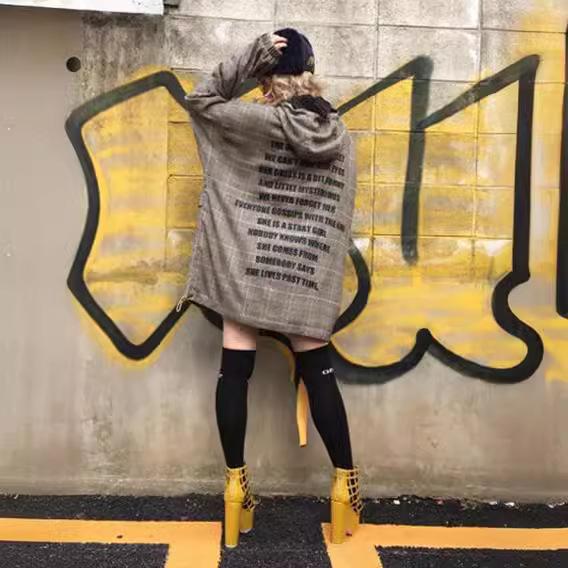 衣装 レディース 秋 長袖 ロング ボンネット付き添い人 ゆったり Ａ生産ライン 読み合わせる柄 うつり変わり 心地よい 黄色 青色
