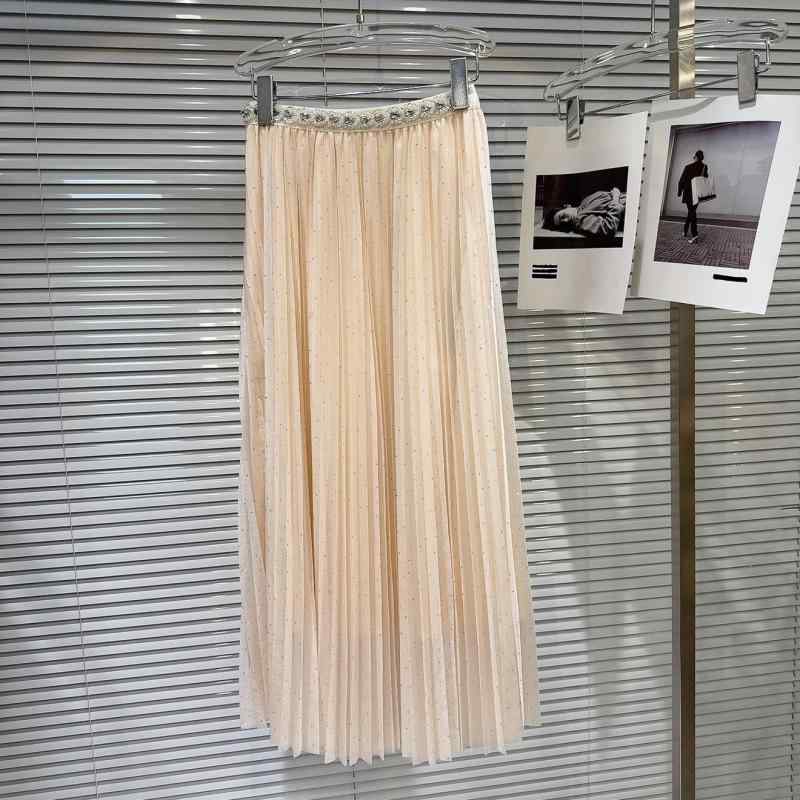 スコート レディース 春夏 ミモレ丈 筋目裙 チュール 筋目スコート キラキラ 生産ライン石ころ ビジュー 酉の方角天然ゴム A生産ライン 女子らしい 好いたらしいめ 雅びやか デイリー 通い 通学 裏地あり