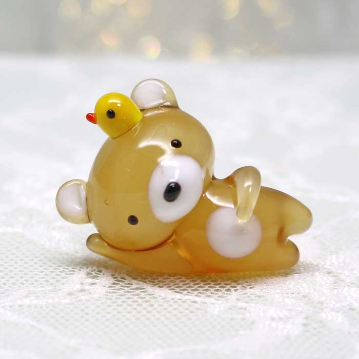 楽天市場】ガラス細工 ひよこちゃんひよこ ヒヨコ 鳥 ミニチュア