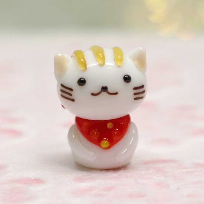 楽天市場】ガラス細工 酔っ払いな三毛猫(ビール) ネコ 猫 ねこ 三毛 三