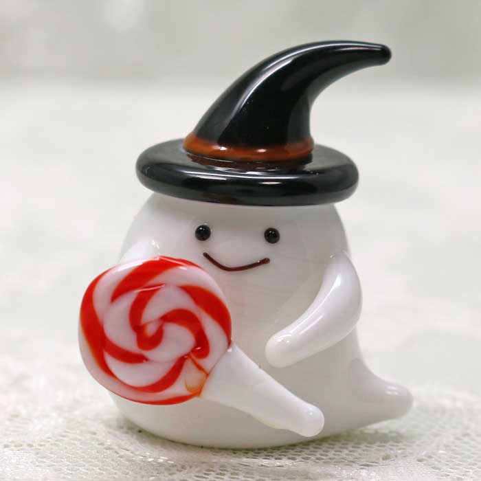 楽天市場】ガラス細工 もちもちゴースト ハロウィン HALLOWEEN おばけ