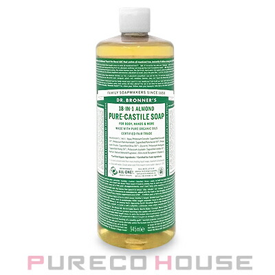 ドクターブロナー(Dr.Bronner's)マジックソープアーモンド945ml（レフィル）【メール便は使えません】