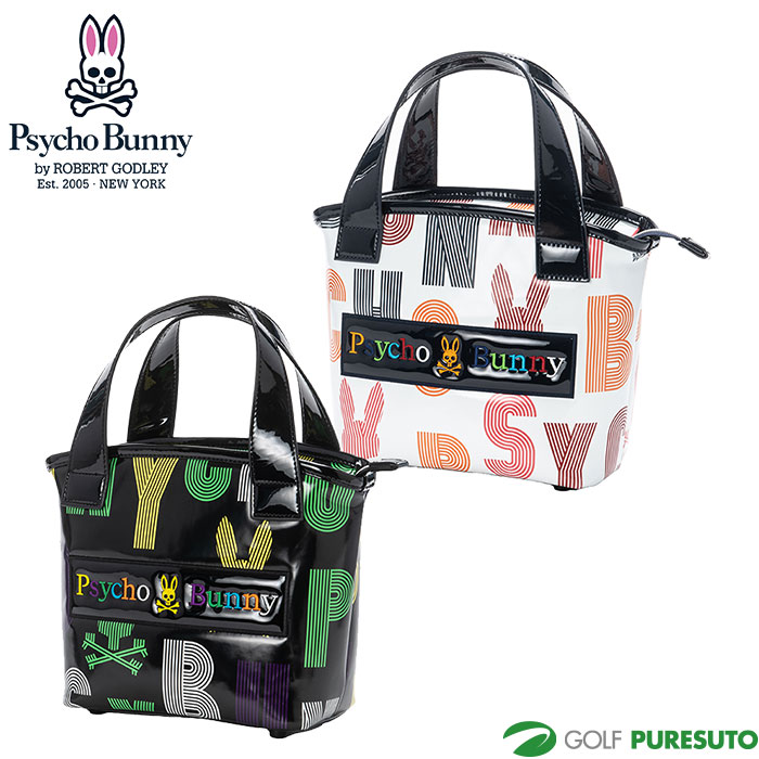 サイコバニー EXCLUSIVE EDITION ラウンドバッグ PBMG3FB1 2023年 秋冬モデル Psycho Bunny ラウンドトート カートバッグ うさぎ おしゃれ ゴルフバッグ[mm9]画像