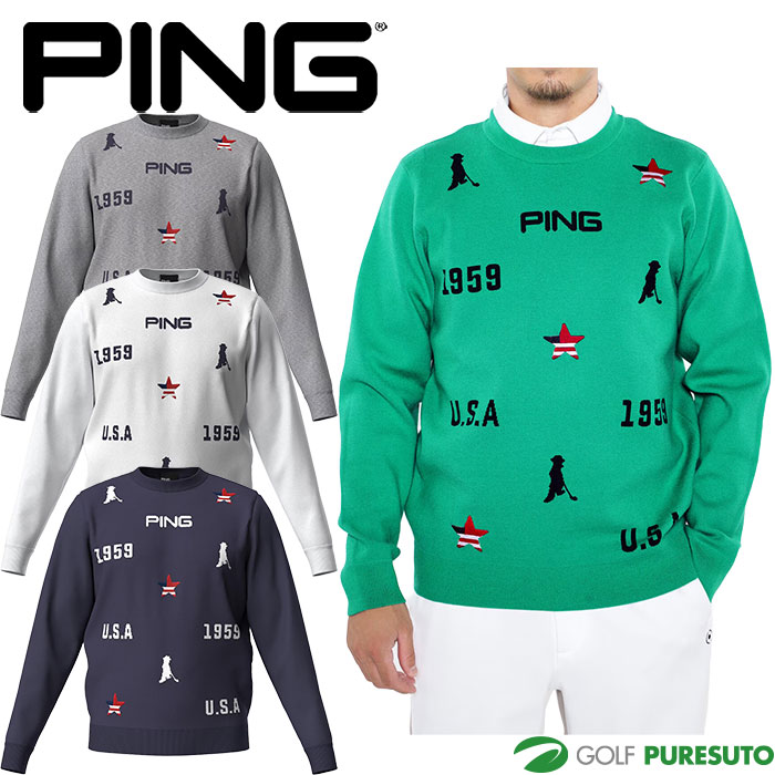 PING GOLF ストレッチ中綿スニードジャック／ホワイト／Sサイズ PING GOLF ストレッチ中綿スニードジャック／ホワイト／Sサイズ