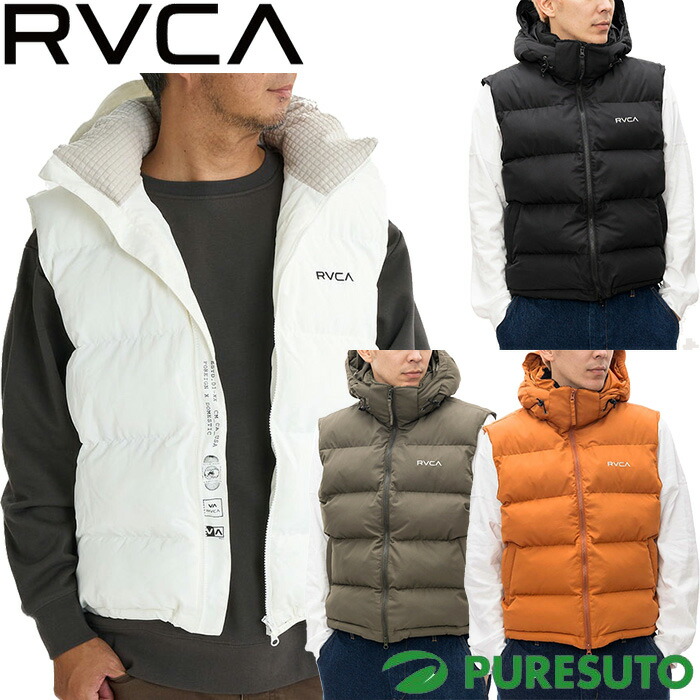 ルーカ　ハーフダウンベスト RVCA ルーカ 中綿ベスト メンズ ダウンベスト 秋冬 防寒